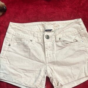American Eagle Outfitters Cream Jean Shorts